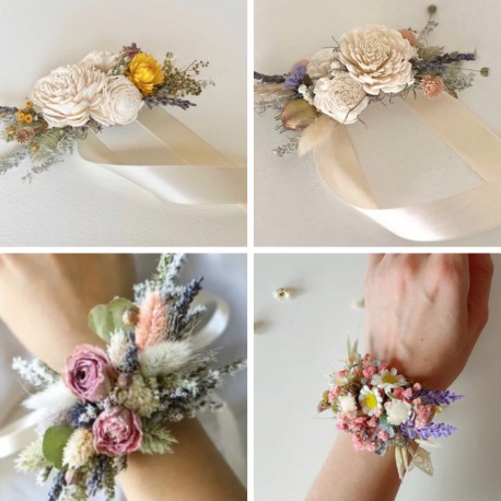 M&R Designer Dried Wrist Corsages